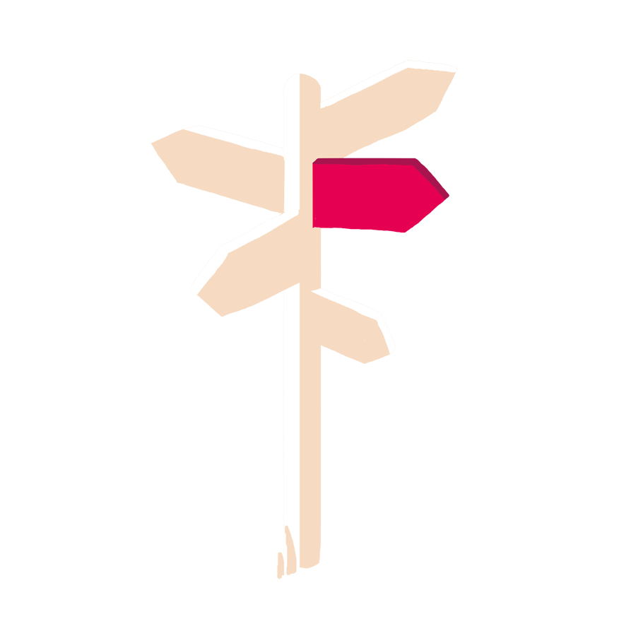 signpost at a crossroads